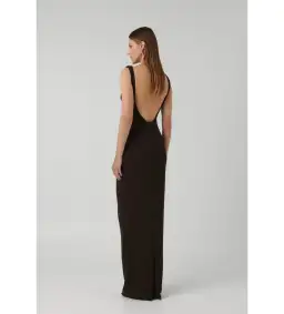 Effie Kats Coffee Verona Gown in Brown Size XS/ AU 6 for rent on The Volte - image 3