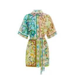 Alemais Dreamer Mini Shirt Dress Multi Size 12 for rent on The Volte - image 2