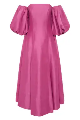 Aje Incarnation Midi Dress in Pink Size 8 for rent on The Volte - image 3