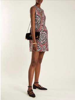 RedValentino Bambolina floral-jacquard mini dress Size 14