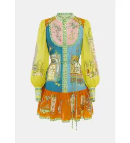 Alemais Monti Mini Dress Multi Size 10  for rent on The Volte - image 2