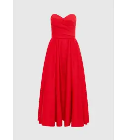 Leo Lin Jessica Bustier Gown Red Size 10  for rent on The Volte - image 1
