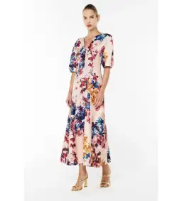 Manning Cartell Scattered Flowers Midi Dress Floral Size 14 for rent on The Volte - image 1