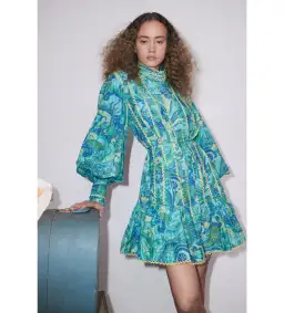 Alemais Ceto Mini Dress Green Size 14 for rent on The Volte - image 1