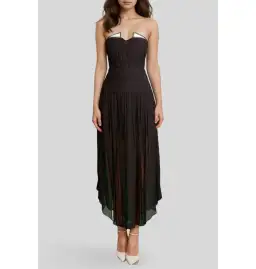 Sass & Bide Sweet Valentina Dress Black Size AU 10   for rent on The Volte - image 1