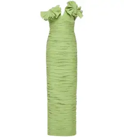Rachel Gilbert Jensen Gown Pistachio Size 10  for rent on The Volte - image 1
