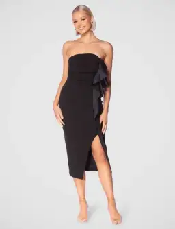 Pilgrim Pandora Midi Dress Black Size 10 for rent on The Volte - image 1