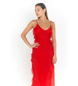 Rat & Boa Cecilia Dress in Red Size 8 for rent on The Volte - image 4