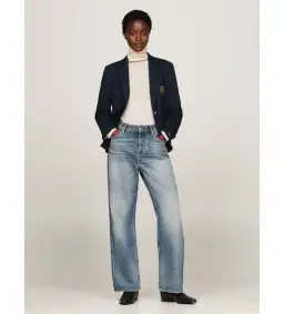 Tommy Hilfiger Pocket Embroidery Slim Fit Blazer Desert Sky Size AU 16