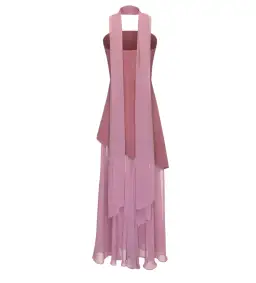 Matters Store Monaco Dress with Scarf Pink Size S / AU 8 for rent on The Volte - image 3