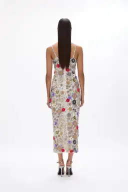 Rachel Gilbert Francesca Gown Silver Multi Size 0 / AU 6 for rent on The Volte - image 6