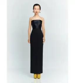 Solace London Afra Maxi Dress in Black Size 8 for rent on The Volte - image 1