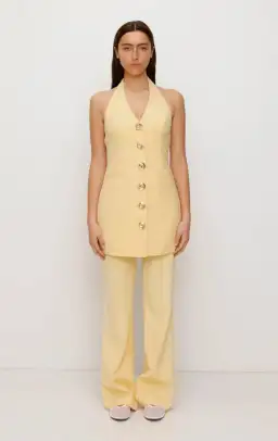 Irida Vest Dress Butter Yellow for rent on The Volte - image 1