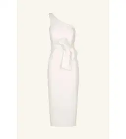 Shona Joy Lucy One Shoulder Midi Dress Ivory Size AU 8 for rent on The Volte - image 5