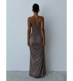 Paris Georgia Val Dress In Taupe Size S/ AU 8 for rent on The Volte - image 3