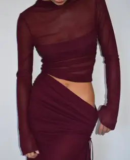 Benni Mable Maxi Dress Plum Size 10 for rent on The Volte - image 3