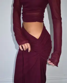 Benni Mable Maxi Dress Plum Size 10 for rent on The Volte - image 4