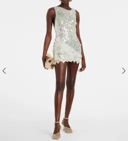 Christopher Esber Opaline Sequin Mini Dress Size AU 6 for rent on The Volte - image 1