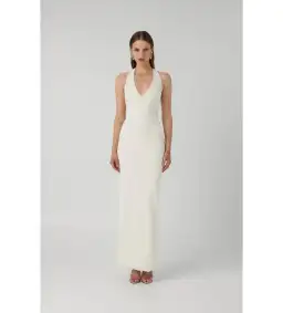 Effie Kats White Eiza Gown Size S / AU 6  for rent on The Volte - image 1