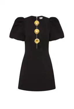 Rebecca Vallance Sirene Puff Mini Dress in Black Size AU 18 for rent on The Volte - image 4