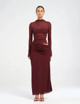 Benni Mable Maxi Dress in Plum Size 10 for rent on The Volte - image 1