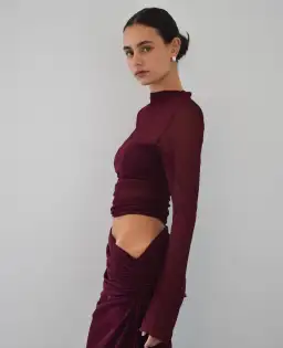 Benni Mable Maxi Dress in Plum Size 10 for rent on The Volte - image 4