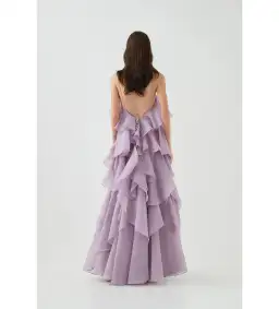 Aje Pandorea Layered Maxi Dress Size AU 10 for rent on The Volte - image 3