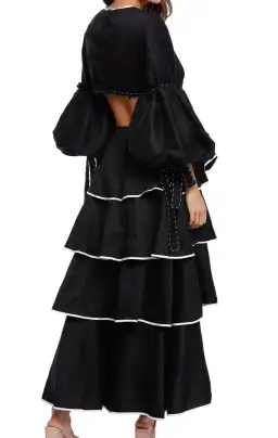 Aje Gracious Cut Out Dress Black Size 6 for rent on The Volte - image 5