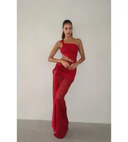 Deconduarte Paradiso Maxi Dress Berry Size M/AU 10 for rent on The Volte - image 1