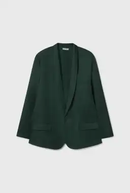Silk Laundry Twill Miami Blazer Scarab Green Size 8/S for rent on The Volte - image 4