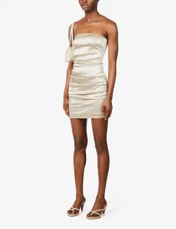 Bec & Bridge Heather mini dress in Champagne size AU 8 for rent on The Volte - image 6