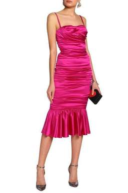 Dolce & Gabbana magenta midi dress Size 4