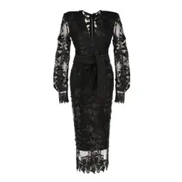 Zhivago The Black Parade Lace Formal Party Midi  Dress  Small S / Size 10 for rent on The Volte - image 1