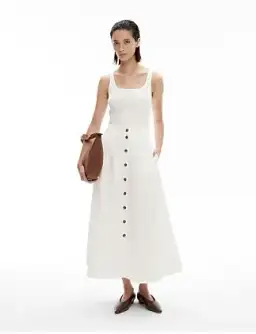 Witchery Cotton Poplin Skirt White Size 12  for rent on The Volte - image 1