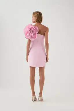 Aje Florence Mini Dress Lilac Blush Size 8 for rent on The Volte - image 3