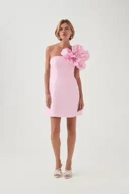 Aje Florence Mini Dress Lilac Blush Size 8 for rent on The Volte - image 1