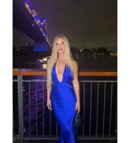 Natalie Rolt Electric Blue Angelica Gown in Blue Size 1/ AU 8