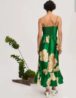 Alemais Sage Midi Dress Floral Size 10 for rent on The Volte - image 3