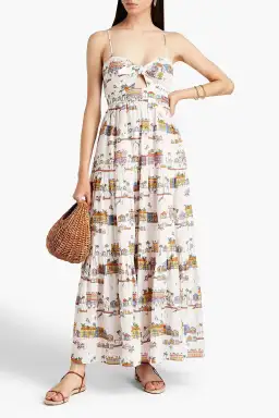 Zimmerman Mae Dress Maxi Print Size AU 8