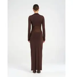 Benni Dora Maxi Dress Chocolate Size AU 8 for rent on The Volte - image 2
