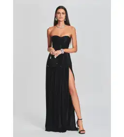 Retrofête Zoa Dress in Black Size Medium/ AU 10 for rent on The Volte - image 1