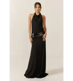 Ance Gria Adele Gown Black Size M/AU 10 for rent on The Volte - image 1