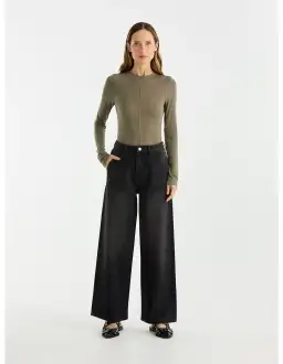 Ena Pelly Rhose Embellished Jean Washed Black Size