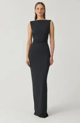 Effie Kats Verona Gown Storm Maxi Black Size AU 14 for rent on The Volte - image 1