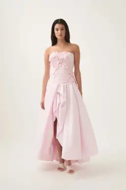 Aje Splendour Flower Gown Pastel Pink Size AU 8