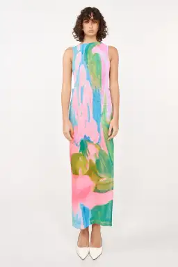 She is OLLÁ Luelle Mesh Maxi Dress Gaia Print Size M / AU 10 for rent on The Volte - image 1
