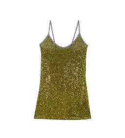 Handover Robers Dress Green Sequin Size AU 12 / Large Hand Over for rent on The Volte - image 4