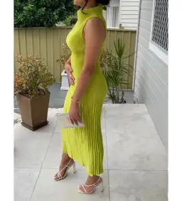 L'Idee Soiree Midi Dress Mojito Green Size S/AU 8 for rent on The Volte - image 3