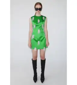 KOURH Onirique Crystal Mini Dress Green Size M/AU 10 for rent on The Volte - image 1