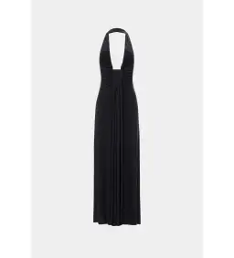 MISHA Jennifer Cupro Maxi Dress Black Size 8/S for rent on The Volte - image 5
